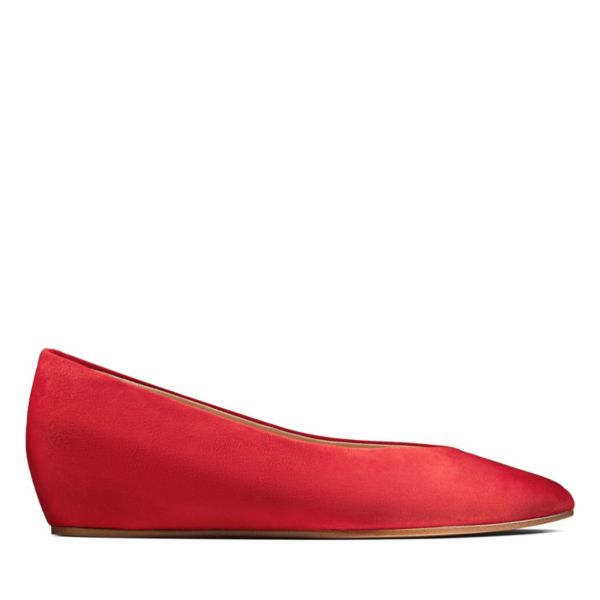 Clarks Womens Sense Lula Heels Red | USA-5286137